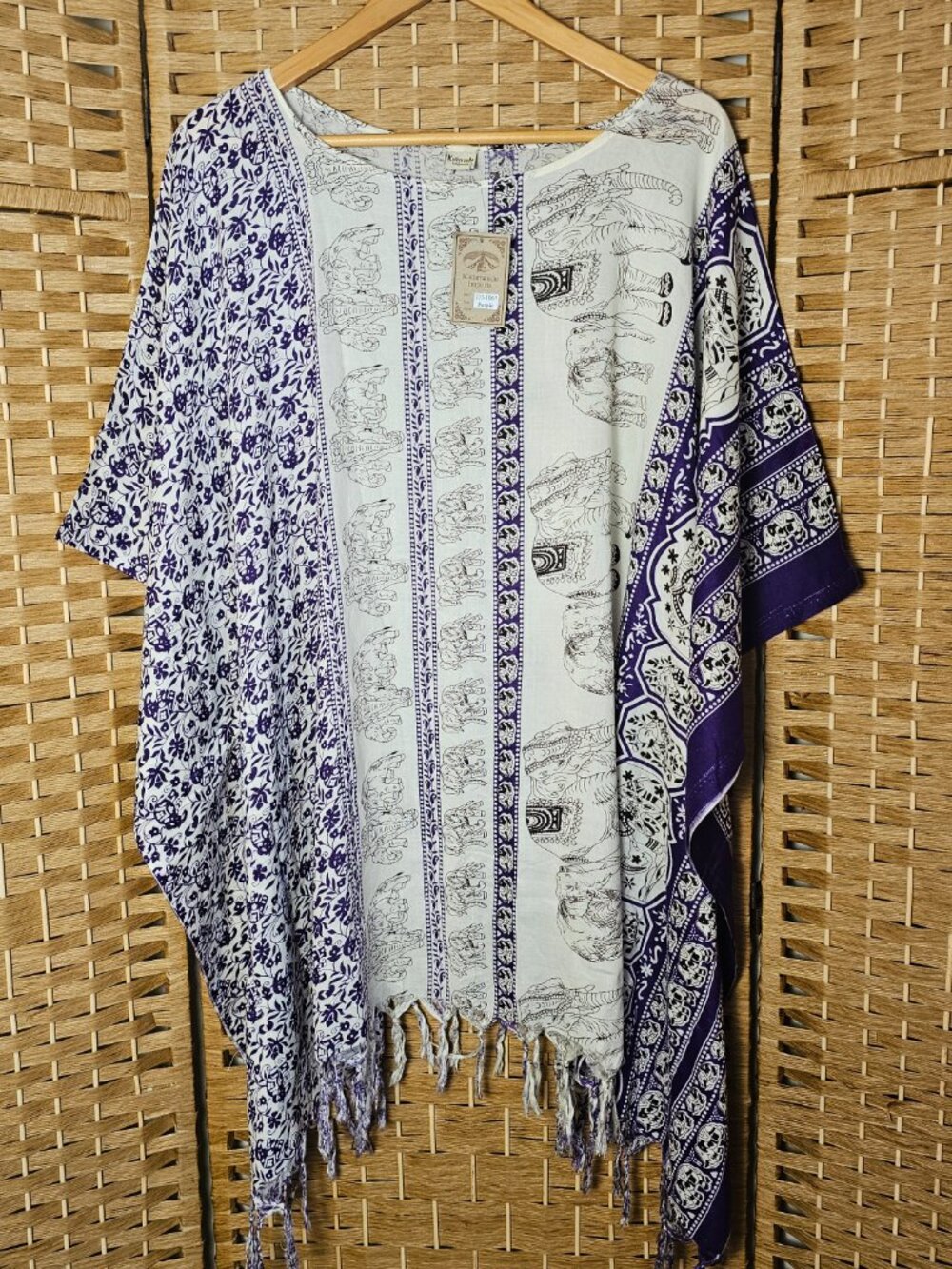 Kathmandu Imports Elephant Top Purple OS NWT